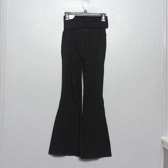 Aerie NWT Offline OG high rise super flare black fold over leggings - Picture 2 of 14